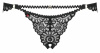 Стринги Obsessive Mixty crotchless panties black L/XL || 