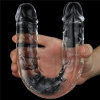 Двухсторонний фаллоимитатор 12'' Flawless Clear Double Dildo, Clear || 
