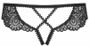 Стринги Obsessive Mixty crotchless panties black L/XL || 