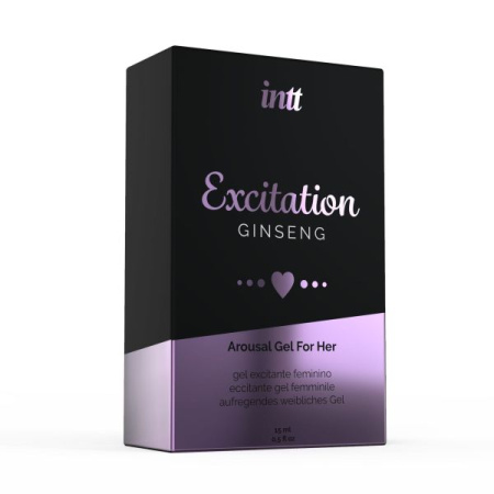 Возбуждающий гель Intt Excitation (15 мл) с экстрактом женьшеня, с эффектом вибрации || 