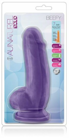 Фаллоимитатор AU NATUREL BOLD BEEFY 7INCH DILDO PURPLE || 