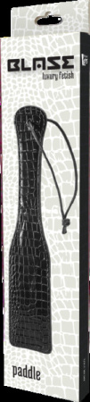 Шлепалка BLAZE LUXURY PADDLE CROCO BLACK || 