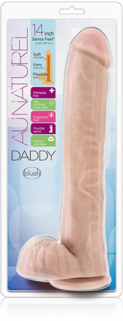 Фаллоимитатор гигант киберкожа AU NATUREL DADDY 14INCH SENSA FEEL || 