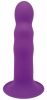 Фаллоимитатор Термоактивный SOLID LOVE RIBBED PURPLE || 