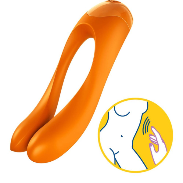 Вибратор на палец Satisfyer Candy Cane Orange Вибратор на палец Satisfyer Candy Cane Orange