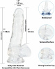 Фаллоимитатор ADDICTION - Crystal Clear Dildo with Balls - 7" || 