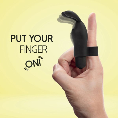 Вибратор на палец FeelzToys Magic Finger Vibrator Black || 