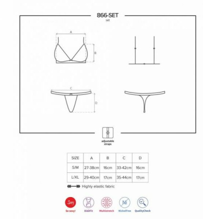 Комплект 866-SET-1 set 2-pcs S/M || 