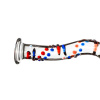 Стеклянный дилдо с изгибами и рисунком Gildo Glass Dildo No. 3 || 