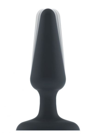 Анальная пробка с вибрацией Dorcel Best Vibe Plug M, макс. диаметр 4,1см, soft-touch силикон || 