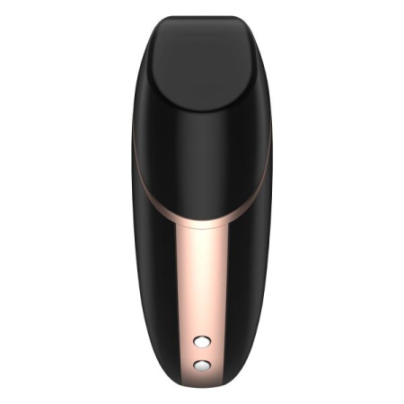 Вакуумный клиторальный стимулятор Satisfyer Love Triangle Black с управлением через интернет || 