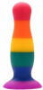 Радужная анальная пробка COLOURFUL LOVE PLUG