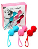 Вагинальные шарики Satisfyer Power Balls (3 пары), диаметр 3,4см, вес 60-76-92гр, с шариком внутри || 