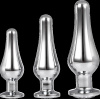 DT21874 Набор анальных пробок конической формы Dream Toys GLEAMING LOVE PLEASURE SET SILVER || 