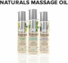 Массажное масло System JO - Naturals Massage Oil - Peppermint&Eucalyptus с эфирными маслами (120 мл) || 