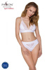 Трусики с широкой резинкой и кружевом Passion PS001 PANTIES white, size S || 