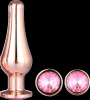 DT21875 Набор анальных пробок конической формы Dream Toys GLEAMING LOVE PLEASURE SET ROSE GOLD