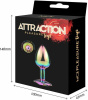 Металлическая анальная пробка MAI Attraction Toys №72 RAINBOW || 