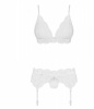 Комплект Obsessive 810-SEG-2 3 pcs set white S/M || 