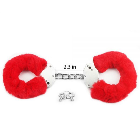 Наручники Fluffy Hand Cuffs, Red || 