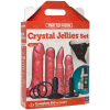 Набор для страпона Doc Johnson Vac-U-Lock Crystal Jellies Set, диаметр 3,8см, 2х4,5см, 5,1см || 