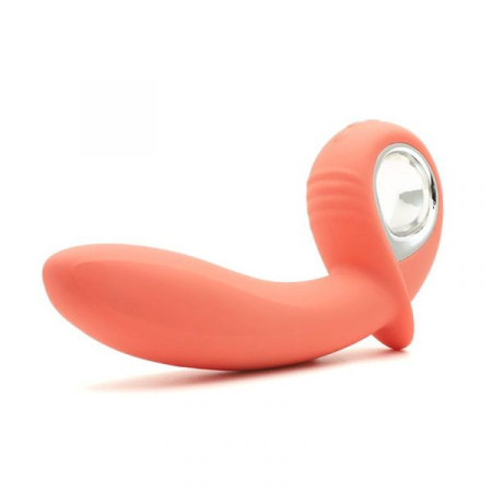 Анальный вибратор KisToy Klein Orange с надувающимся кончиком, unisex, диаметр 35-50мм || 