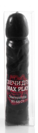 Свеча ручной работы в форме фаллоса, Black