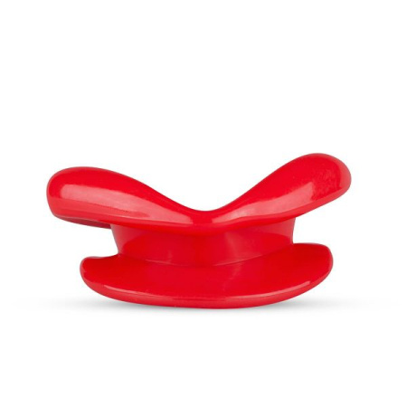 Силиконовая капа-расширитель для рта в форме губ / капа-губы XOXO Blow Me A Kiss Mouth Gag - Red || 