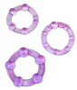 Набор эрекционных колец STAY HARD BEADED PURPLE || 