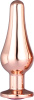 DT21826 Анальная пробка конической формы Dream Toys GLEAMING LOVE ROSE GOLD PLEASURE PLUG S || 