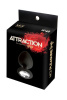 Анальная пробка с кристаллом MAI Attraction Toys №48 Black, длина 8,2см, диаметр 3,5см || 