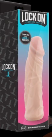 Реалистичная насадка LOCK ON 8INCH REALISTIC LOCK ON DILDO || 