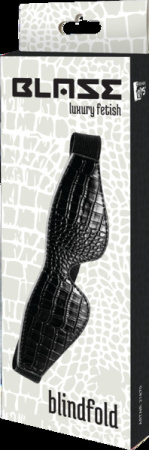 Маска на глаза BLAZE LUXUARY BLINDFOLD CROCO BLACK || 