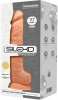 Фаллоимитатор реалистичный SilexD Arnold Flesh (MODEL 5 size 10in), двухслойный, силикон+Silexpan, д || 