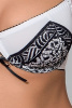 Комплект белья SUELO SET white L/XL - Passion Exclusive: лиф, стринги, пояс для чулок || 