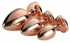 DT21792 Набор анальных пробок GLEAMING LOVE ROSE GOLD PLUG SET || 