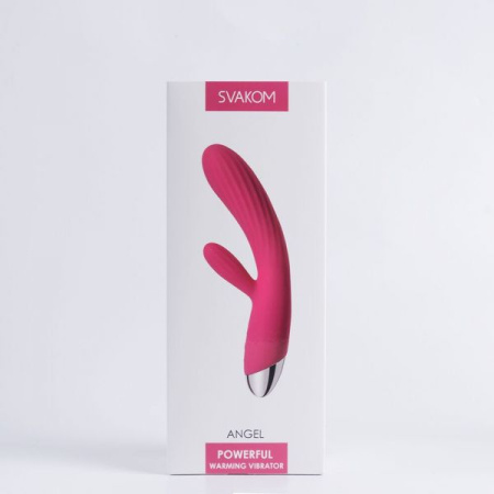 Интеллектуальный вибратор кролик с подогревом Svakom Angel Plum Red || 