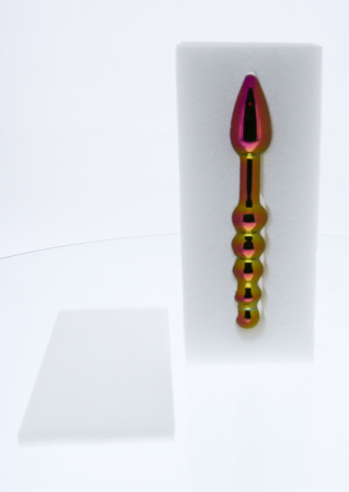 DT21834 Стеклянный анальный стимулятор Dream Toys GLAMOUR GLASS RIDGED ANAL DILDO || 