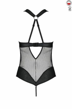 Сетчатый боди с халтером Amanda Body black S/M - Passion || 