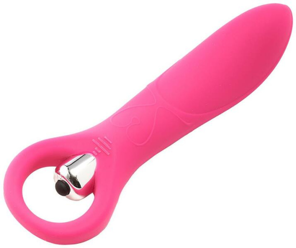 Мини вибратор для точки G Dream Toys FLIRTS 10 FUNCTIONS RING VIBRATOR PINK