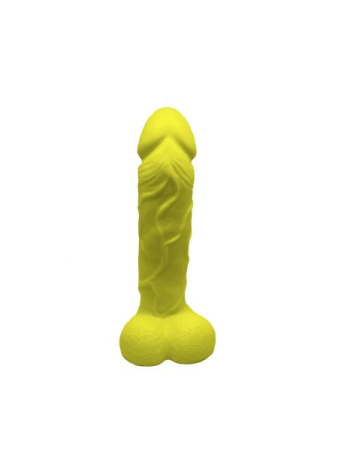 Крафтовое мыло-член с присоской Чистый Кайф Yellow size L натуральное || 