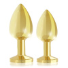 Набор металлических анальных пробок с кристаллом RIANNE S - Booty Plug Luxury Set, диаметр 3 и 3,5см || 