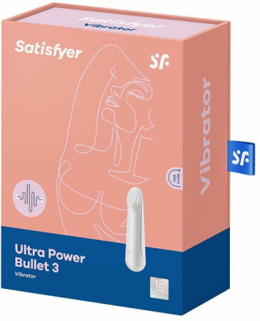 Вибропуля перезаряжаемая Ultra Power Bullet 3 White || 