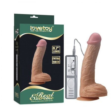 Вибромассажер 8.7" Real Extreme Extra Girth Vibrating || 