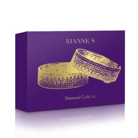 Лакшери наручники-браслеты с кристаллами Rianne S: Diamond Cuffs, подарочная упаковка || 