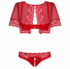 Комплект Obsessive LOVICA SET красный 3 предмета L/XL || 