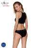 Спортивный топ с прозрачной вставкой Passion PS006 TOP black, size M || 