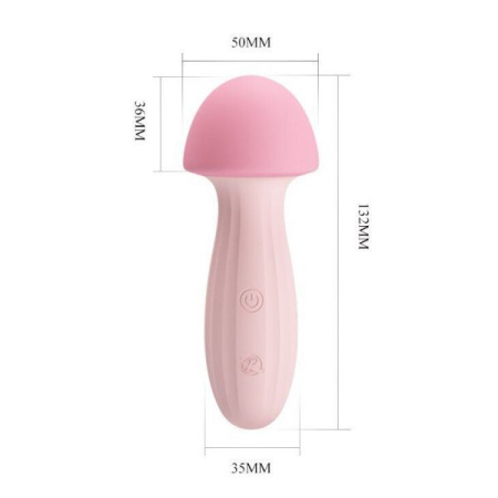 Вибромассажер MUSHROOM , Light Pink || 