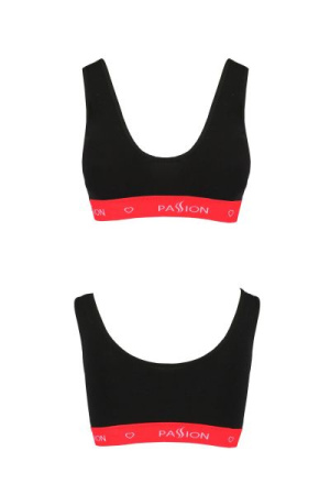Спортивный топ на широких бретелях Passion PS003 TOP black, size S || 