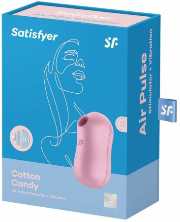 Вакуумный стимулятор с вибрцией Satisfyer Cotton Candy Lilac || 